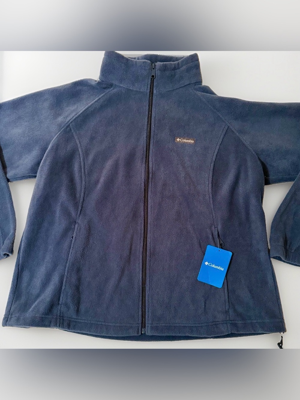 Columbia Benton Springs Full Zip Fleece Jacket Blue Women 2X New NWT